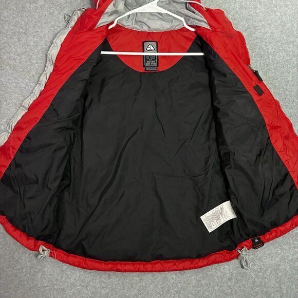 Nike ACG 3 Outer Layer Red Down Puffer Vest Hooded Women’s Small (4-6) Vintage - Picture 5 of 8